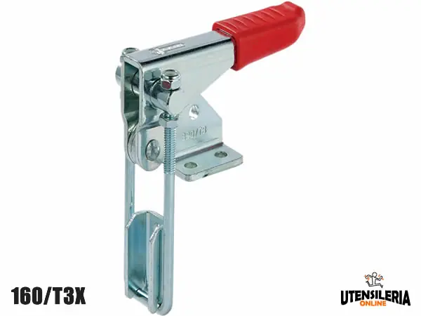 Ultime Pezzi Bloccaggio a tirante doppio 160/T3X ACCIAIO INOX 68mm