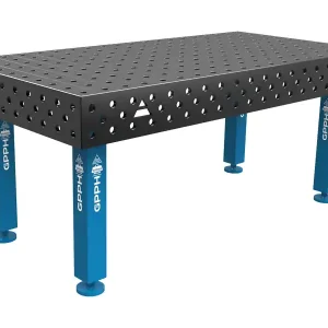 Banco per saldatura SteelMax GPPH in acciaio rinforzato 2x1mt fori 28mm Ultimissimo Modello