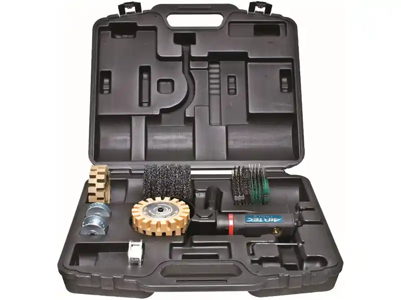 Levigatrice pneumatica angolare multifunzione AirTec 427 0,45kW in Kit con 16 accessori Saldi