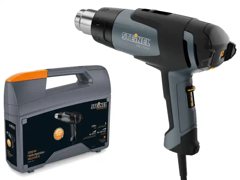 Offerta Limitata Pistola termica elettrica professionale Steinel HG 2120 E 2200W a 9 velocità con valigetta