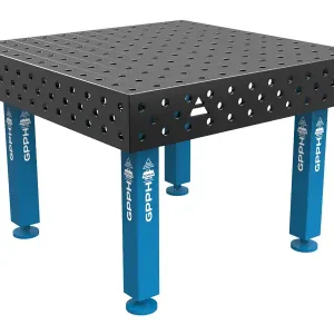 Banco per saldatura SteelMax GPPH in acciaio rinforzato 1,2x1,2mt fori 28mm Professionale
