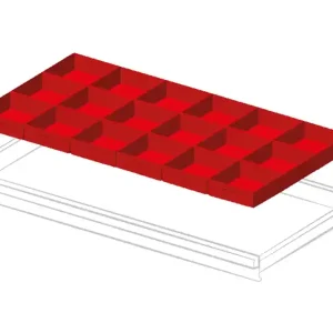 Ultima Occasione Set 18 elementi di separazione per cassetti Fami Gear Garage frontale 75mm, 54x27EH