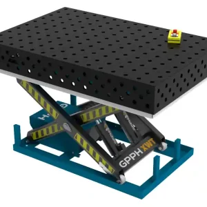 Banco per saldatura SteelMax idraulico GPPH 1,5x1mt spessore 15mm, fori 28mm Offerta Speciale