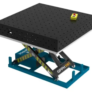 Di Tendenza Banco per saldatura SteelPlus idraulico GPPH 1,2x1,2mt spessore 12mm, fori 16mm