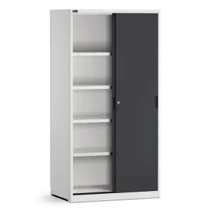 Armadio officina Fami Perfom 1020x650x2000mm con ante scorrevoli e 4 ripiani Pagamento Sicuro