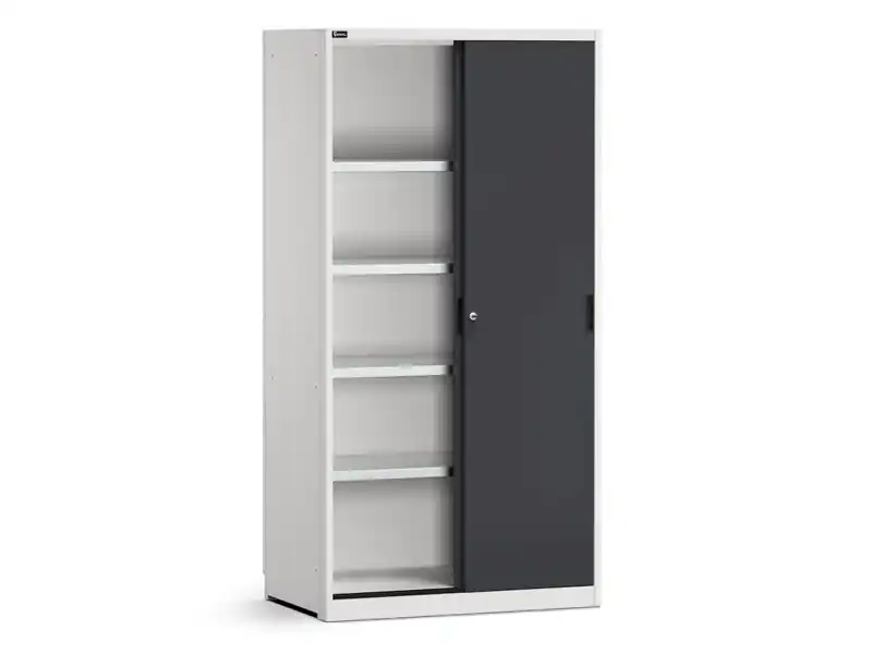 Armadio officina Fami Perfom 1020x650x2000mm con ante scorrevoli e 4 ripiani Pagamento Sicuro