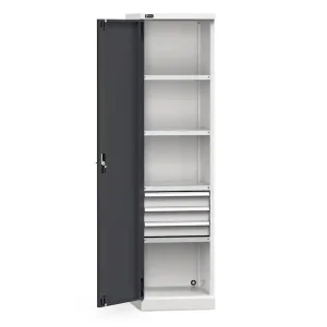 Armadio officina Fami Perfom 512x640x2000mm con anta battente cassetti e ripiani Prezzo Di Fabbrica