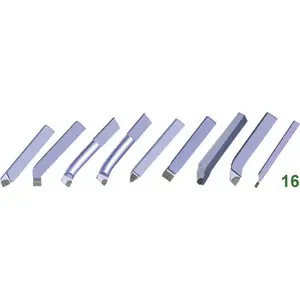 Assortimento 9 utensili da tornitura esterna saldobrasati 16x16 per acciai Quantità Limitata