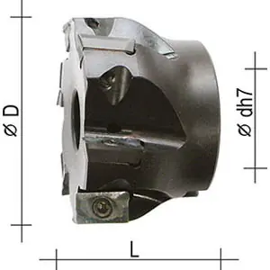 Promozione Fresa spallamento D.160 attacco D.40 Z10 inserti APKT160408PDSR..
