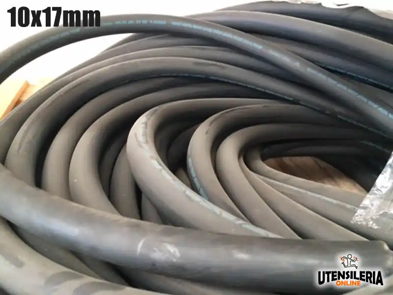Tubo in gomma per carburante -25/+100 °C 10x17mm (1mt) Reso Gratuito