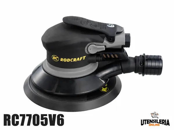 Levigatrice pneumatica Rodcraft RC7705V6 150mm - orbita 5mm Economico