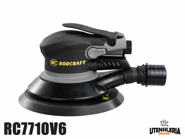 Levigatrice pneumatica Rodcraft RC7710V6 150mm - orbita 10mm Pagamento Sicuro