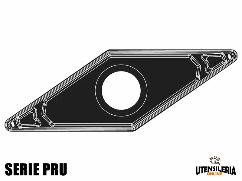 Inserti per lavori di tornitura VCMT-PRU positivi (10pz) Novità