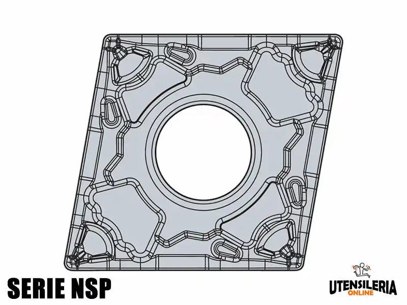 Economico Inserti per lavori di tornitura CNMG-NSP negativi (10pz)