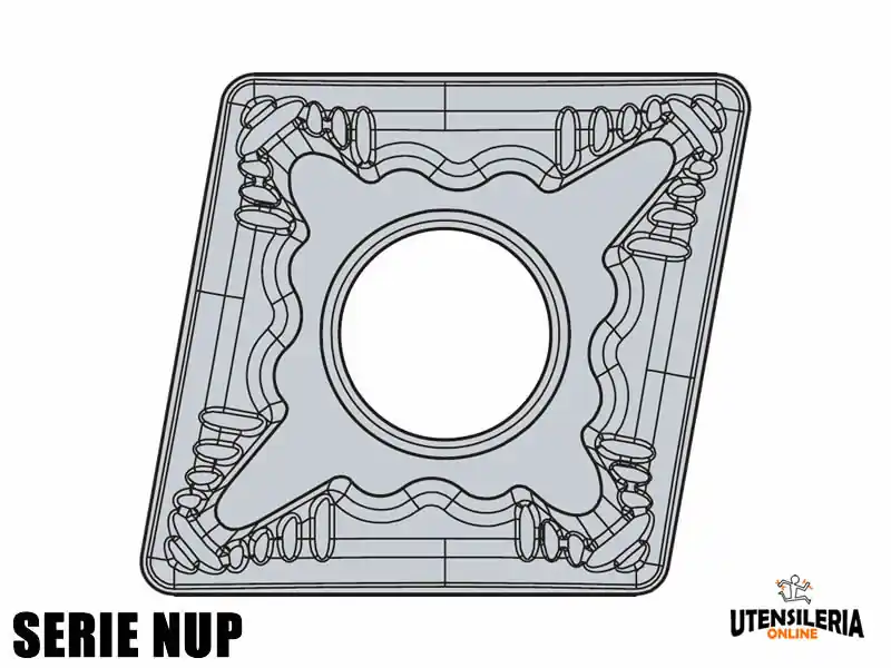 Nuovo Arrivo Inserti per lavori di tornitura CNMG-NUP negativi (10pz)