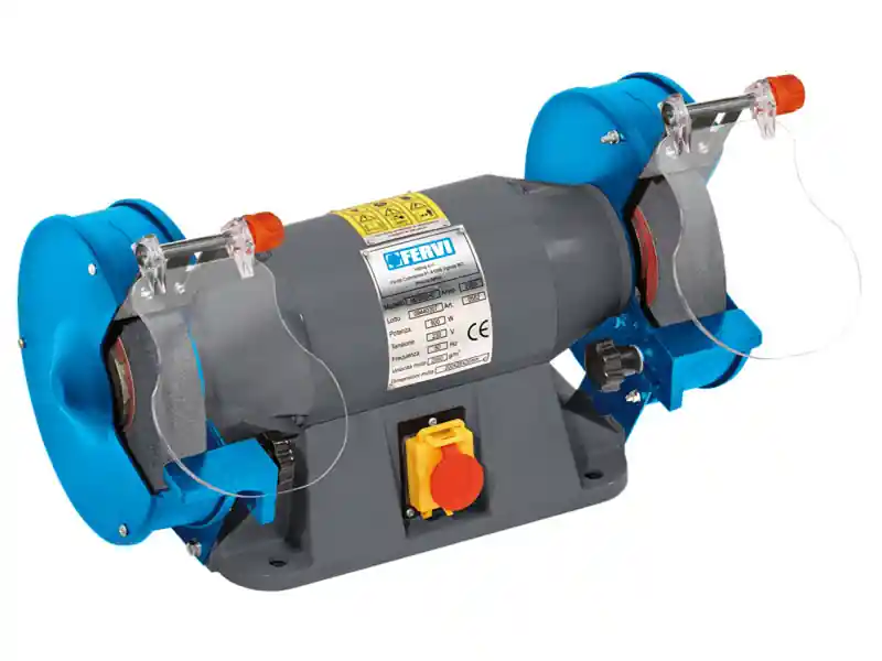 Smerigliatrice da banco Fervi 0552 monofase 230V 0,9kW, 200mm Miglior Prezzo