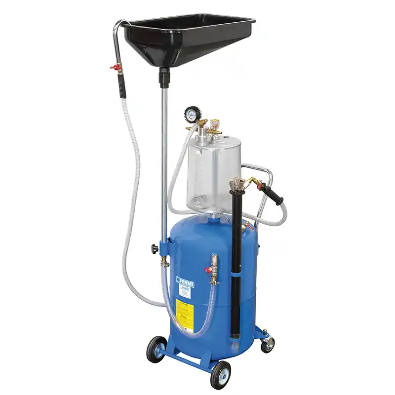 Unità aspira olio Fervi 0596 pneumatica carrellata con serbatoio da 70 l Vendita Finale
