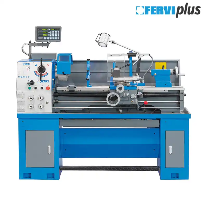 Tornio parallelo Fervi T998/230V3A con visualizzatore 230V 1.8kW Bestseller