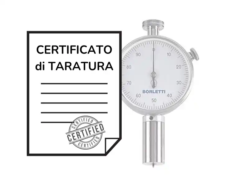 Sconto Certificato di taratura ACCREDIA durometri per gomma-plastica