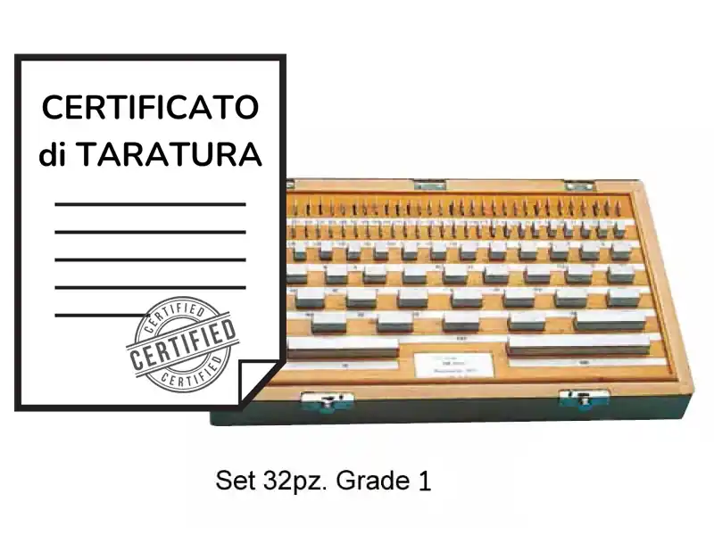 SET 32pz Blocchetti di riscontro Grade 1 + Certificazione ACCREDIA Quantità Limitata