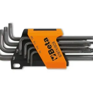 Esclusivo Set 8 chiavi maschio brunite Torx Beta 97BTX/SC8 estremità sferica, T9-T40