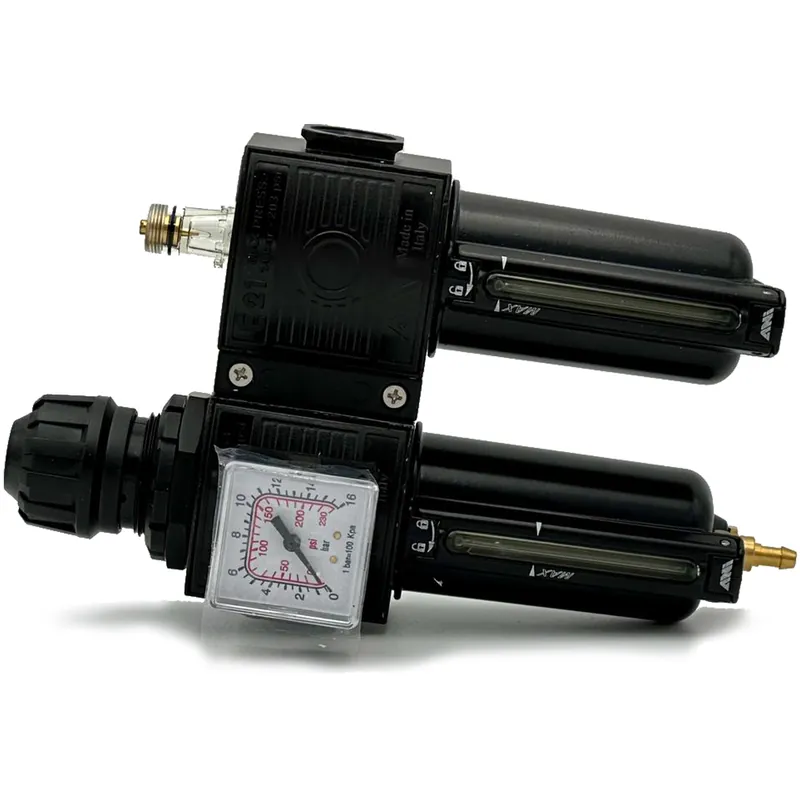 Ultime Pezzi Filtro Regolatore di Pressione con Lubrificatore Modulare ANI e Scarico Condensa E/22/2/P – 3/8F