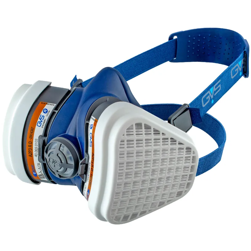 Ultimissimo Modello Maschera Semi-Facciale Respiratore Semimaschera GVS con Filtri A2P3 R D Gas Organici e Polveri modello ELIPSE® A2P3 CARBON