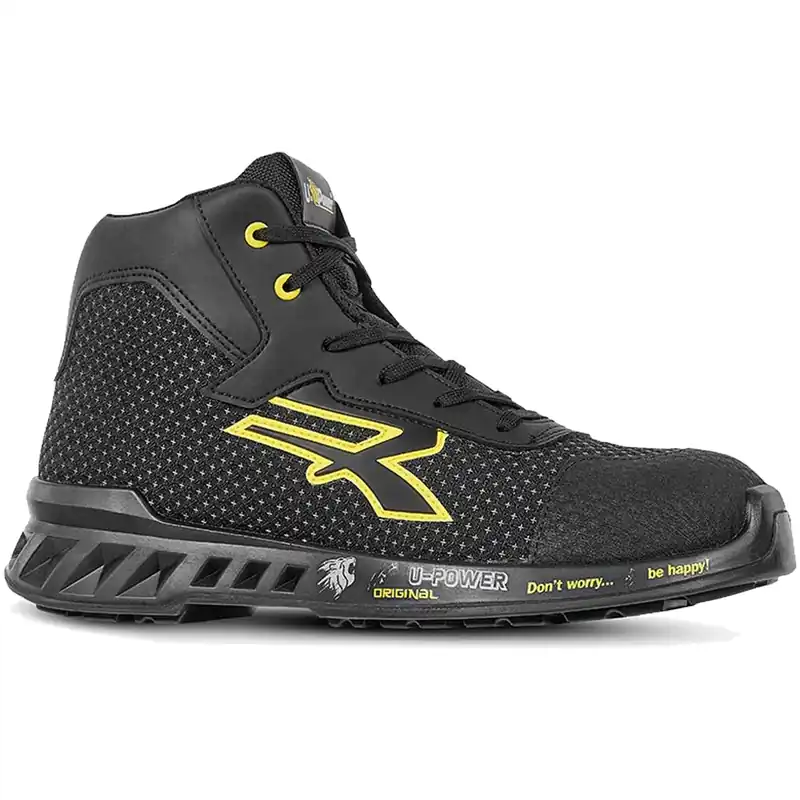 Scarpe Antinfortunistiche Alte da Lavoro U-POWER Leggere Traspiranti Nere con Puntale Airtoe® Aluminium e Tomaia in PUTEK® per Uomo e Donna Unisex modello JOE s ESD S3S CI FO SR Compra Online