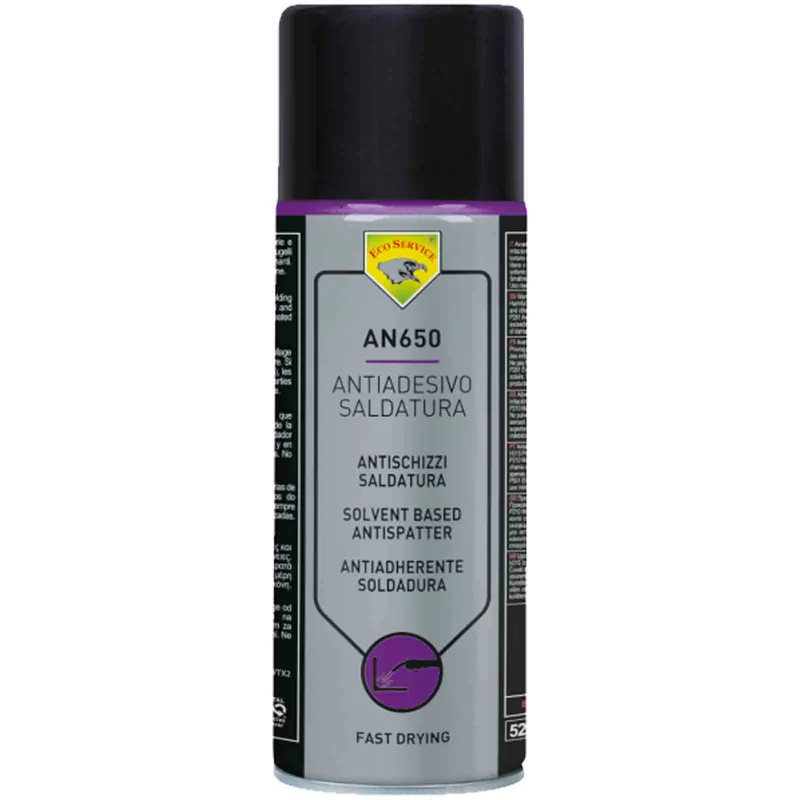 Antiadesivo Saldatura ECO SERVICE Spray o Liquido, Evita Adesione di Scorie e Schizzi su Superfici e Ugelli delle Saldatrici, Verniciabile e Zincabile modello AN650 A Buon Prezzo