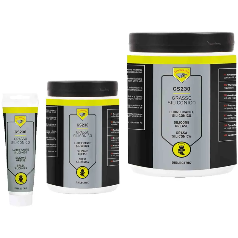 Grasso Siliconico ECO SERVICE Silicone Dielettrico, Dissipatore di Calore, Lubrificante, Protettivo per Alte e Basse Temperature Resistente ad Acqua, Acidi e Agenti Chimici modello GS230 Saldi