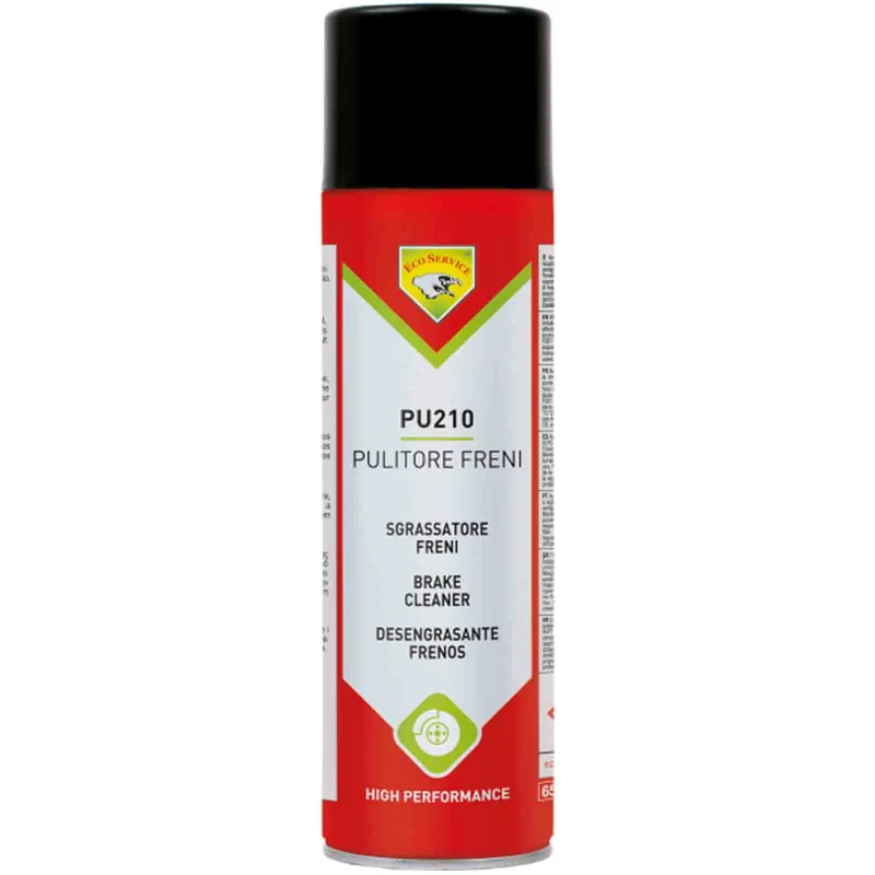 Professionale Pulitore Freni Spray ECO SERVICE in Bomboletta da 500ml Detergente Sgrassante Elimina Fischio Auto Moto Kart PU210