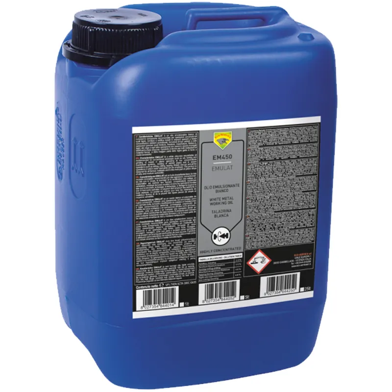 Olio Lubrificante Emulsionante ECO SERVICE Lavorazione Metalli Tornitura Fresatura Maschiatura Troncatura EMULAT EM450 Miglior Prezzo