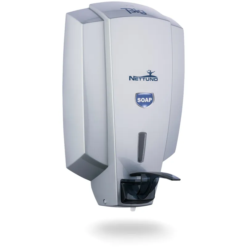 Esclusivo Dispenser a Muro NETTUNO per Sacche Ricariche T-Bag da 3000ml Specifico per Saponi Liquidi modello T-Big