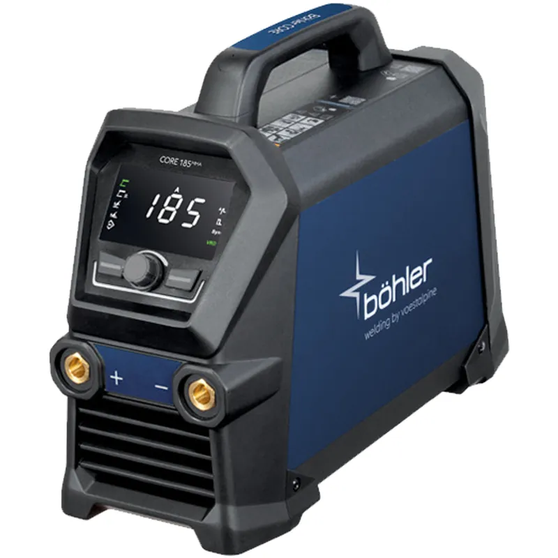Offerta Lampo Saldatrice Inverter 180A Professionale Monofase BÖHLER WELDING per Saldatura ad Elettrodo e MMA Pulsato Hot Start e Arc Force modello CORE 185 MMA