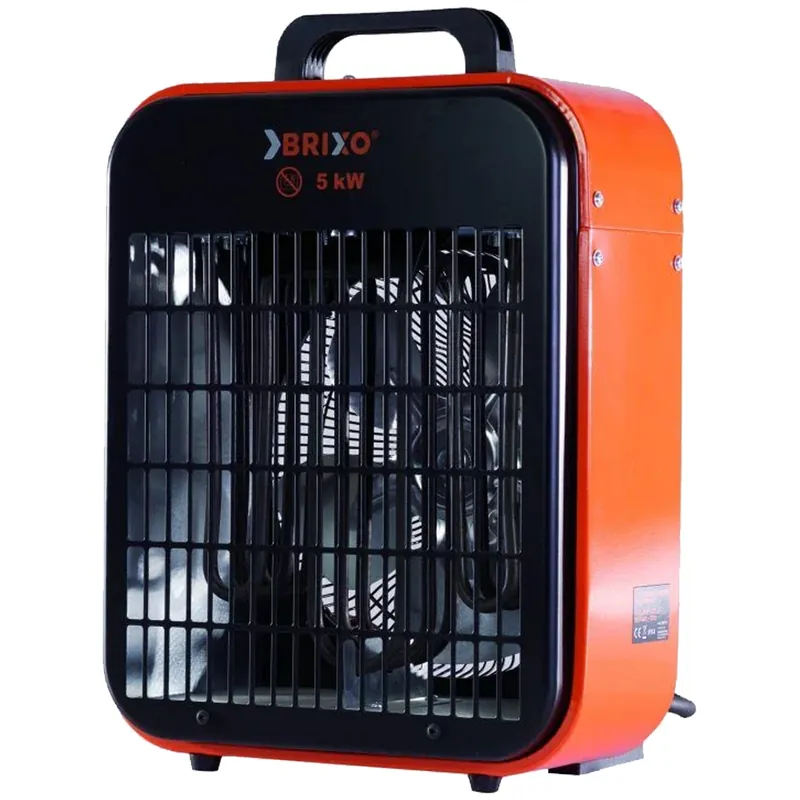 Generatore Aria Calda Trifase Elettrico BRIXO Termoventilatore Potenza 5000W Stufa Riscaldatore FAN 5kW Scelto Dai Clienti