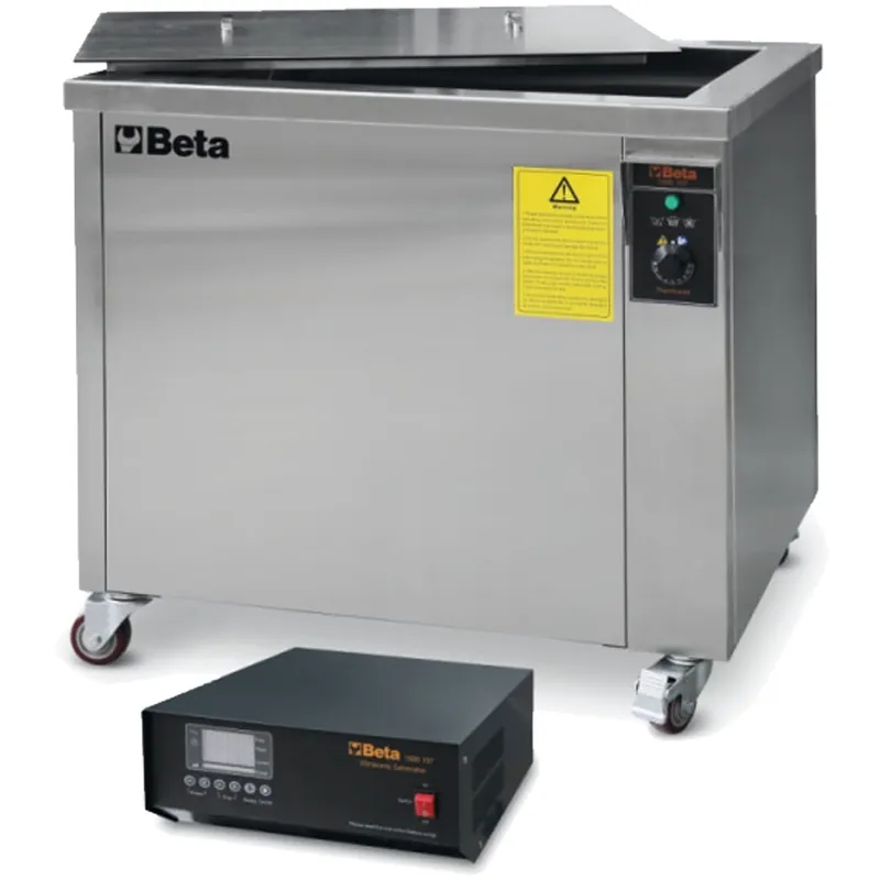 Must-Have Vasca di Lavaggio ad Ultrasuoni Industriale 157 Litri BETA TOOLS Doppia Frequenza Operativa 28-40kHz per Testate Cambi modello 1895 157