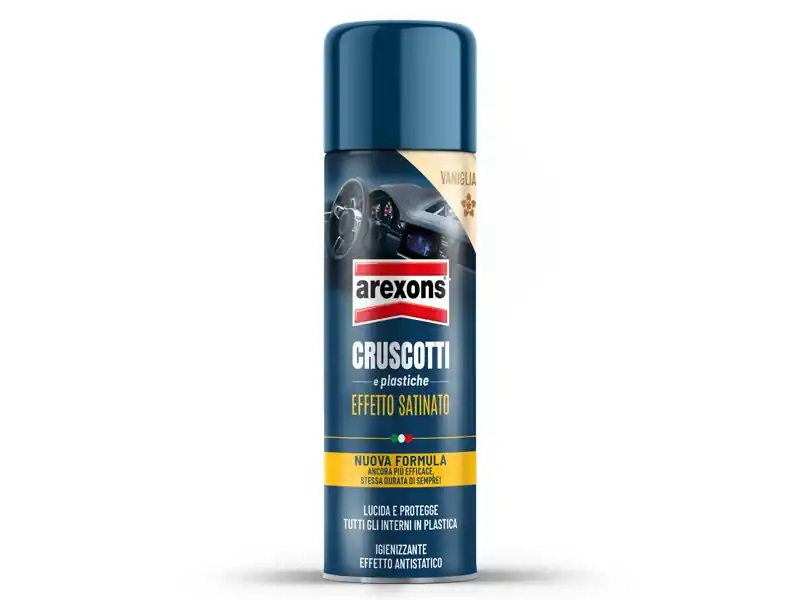 Pulitore plastiche cruscotti satinati auto Arexons 8591 profumo vaniglia in bomboletta spray 400ml Vendita Finale