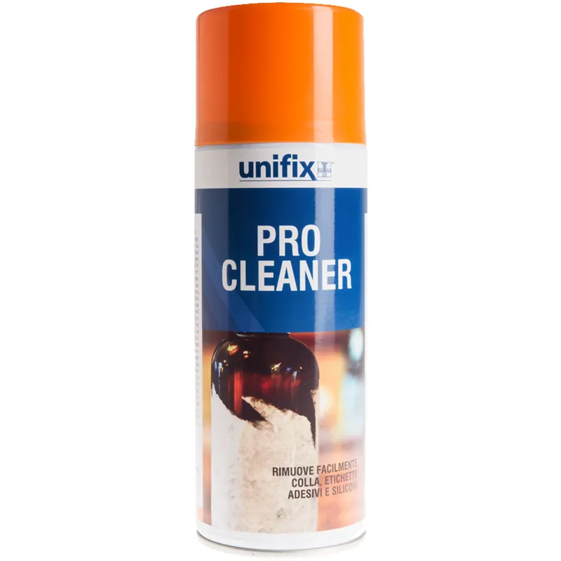 Pro Cleaner UNIFIX Pulitore Dissolvente Rapido per Colla, Etichette Adesive e Siliconi in Bomboletta da 400ml Compra Adesso