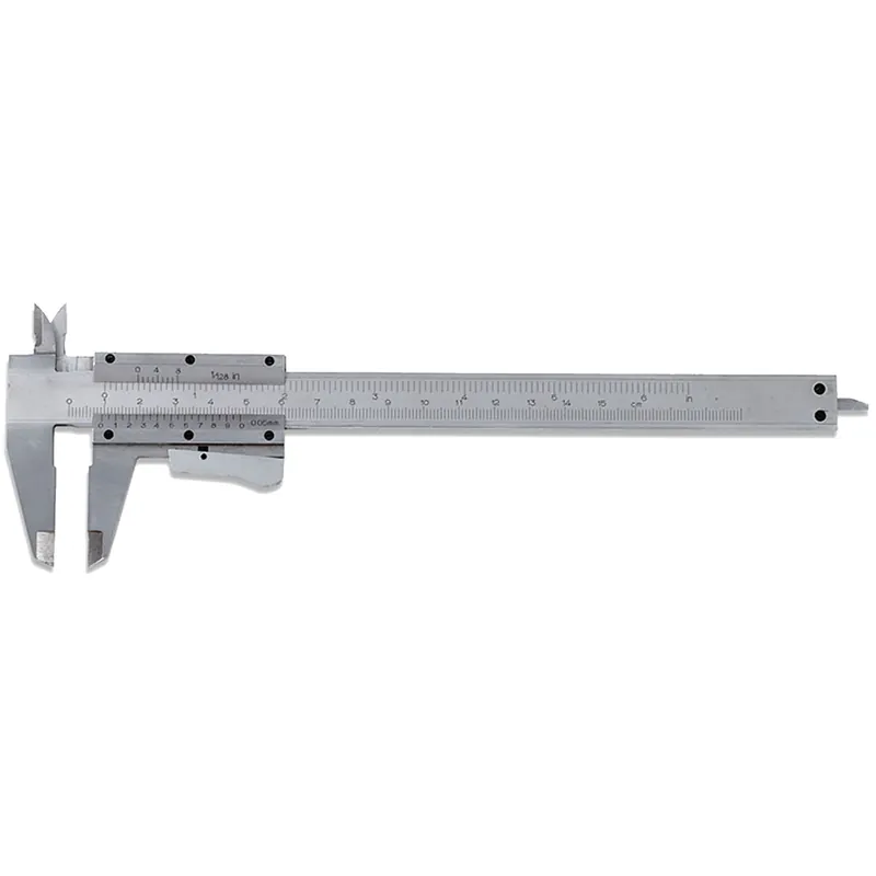 Acquista Ora Calibro a Corsoio Satinato FERVI Calibro di Vernier 150 mm Becchi 40 mm articolo C057/150