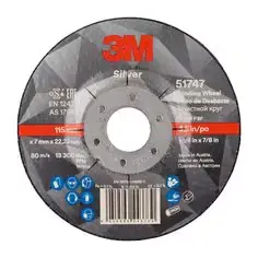 Affare Disco abrasivo da sbavo 3M Silver T27 115x7mm centro depresso (10pz)