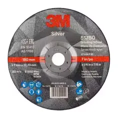 Disco abrasivo da sbavo 3M Silver T27 180x7mm centro depresso (10pz) Di Tendenza