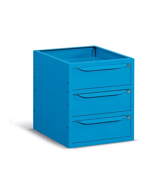 Economico Cassettiera per banco da lavoro Fami 500x607x570mm 3 cassetti portata 75 Kg