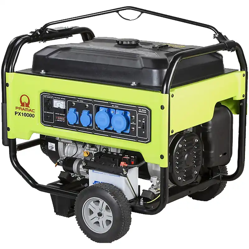 Prezzo Scontato Generatore di Corrente a Benzina Monofase 230V 9.3kW PRAMAC Motore 4 Tempi Avviamento Elettrico ESP COP Carrellato Portatile PX10000
