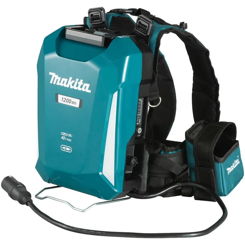 Zaino Power Pack 2x18V e 40V MAKITA Alimentatore Portatile 33.5Ah 1200Wh LXT XGT modello PDC1200A01 Offerta Del Giorno