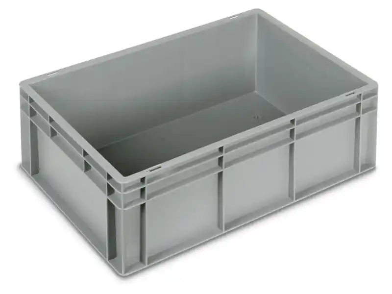 Compra Online Cassetta in plastica Fami Euro Box 600x400x220mm con maniglie chiuse e fondo liscio