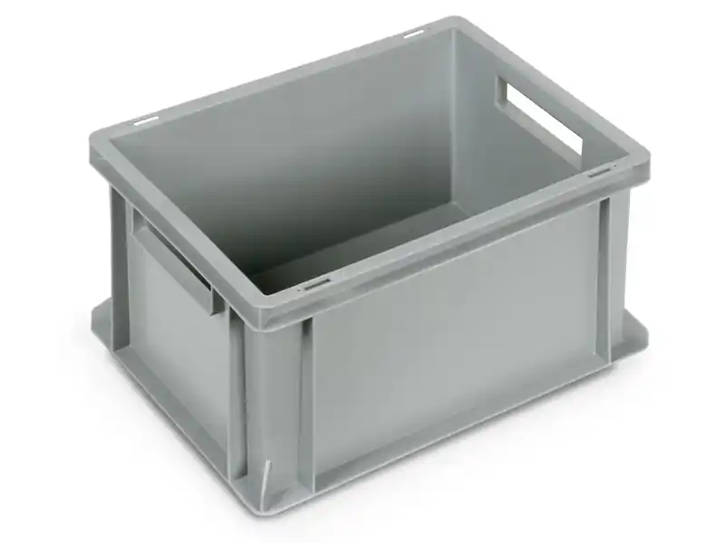Più Venduto Cassetta in plastica Fami Euro Box 400x300x220mm con maniglie aperte e fondo rinforzato