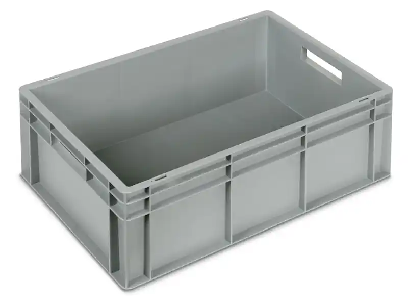 Cassetta in plastica Fami Euro Box 600x400x215mm con maniglie aperte e fondo rinforzato Prezzo Basso