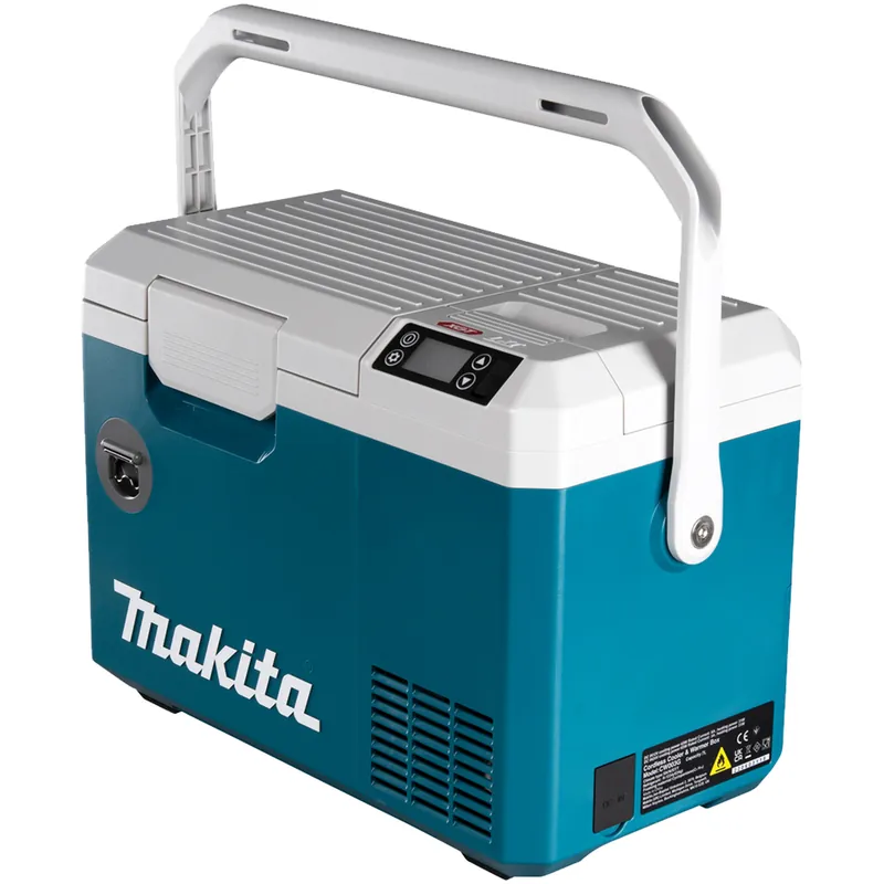 Novità Box Termico Refrigerante/Riscaldante a Batteria 18V e 40V MAKITA Frigorifero Portatile IPX4 Ruote Capacità 7 Litri CW003GZ