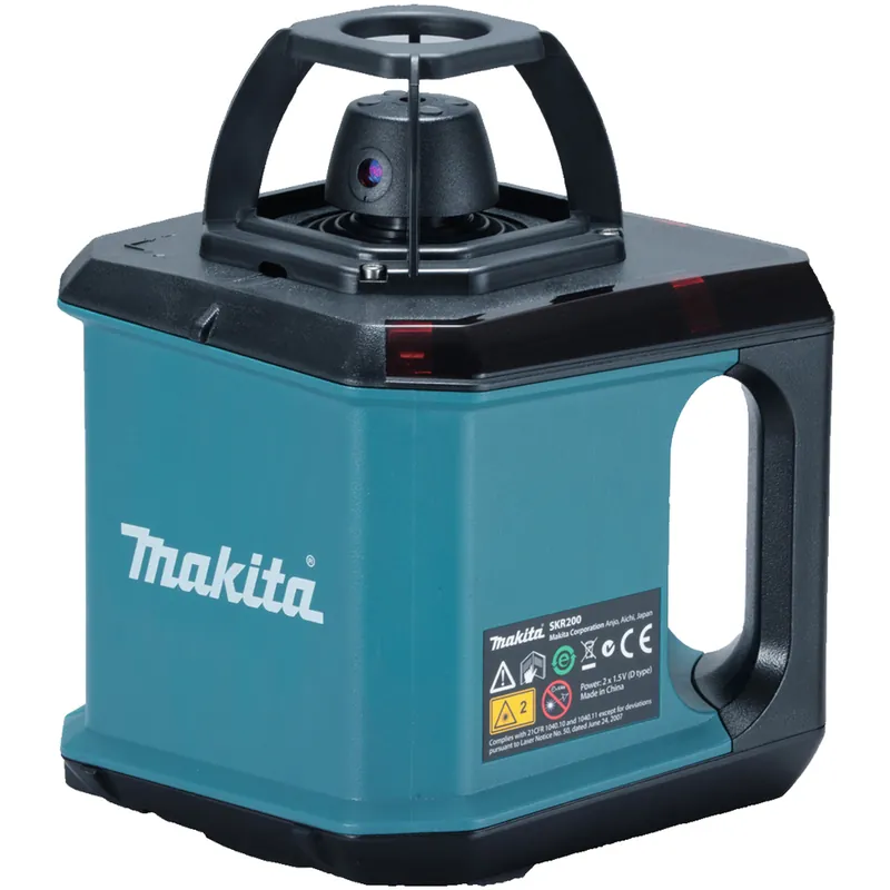 Compra Online Livella Laser Rotante Autolivellante Portatile a Batterie MAKITA Misurazioni Orizzontali e Verticali con Accessori SKR200Z