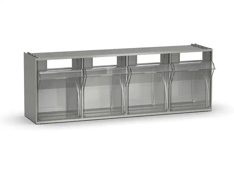 Cassettiera porta minuteria Fami Visual Box 600x178x206mm con 4 cassetti Soddisfatti O Rimborsati